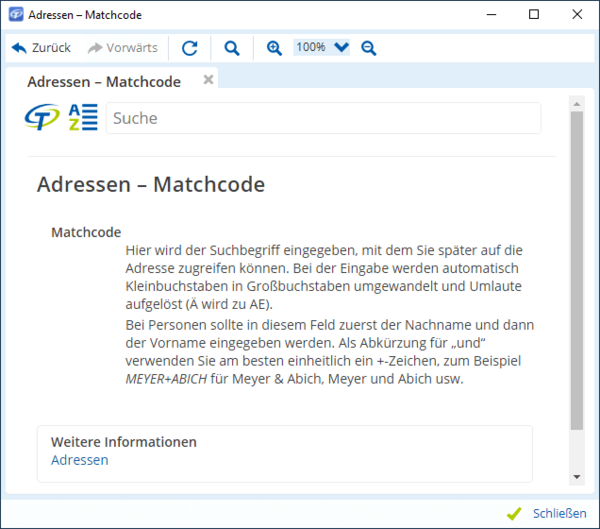 Webhilfe in TAIFUN Kontexthilfe öffnen mit F1